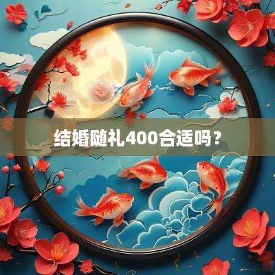 结婚随礼400合适吗？