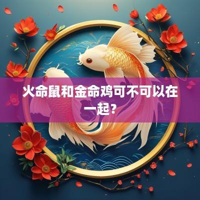 火命鼠和金命鸡可不可以在一起？