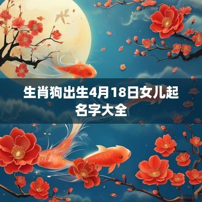 生肖狗出生4月18日女儿起名字大全