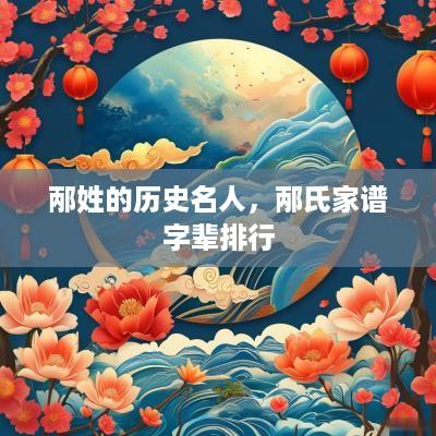 邴姓的历史名人，邴氏家谱字辈排行