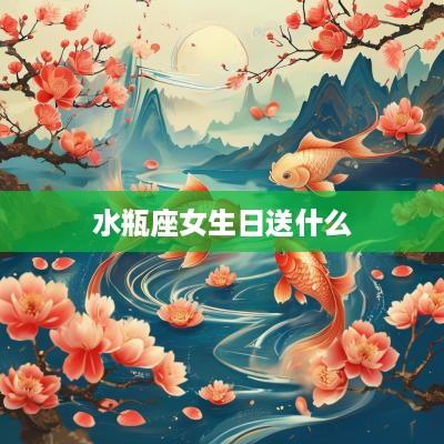 水瓶座女生日送什么