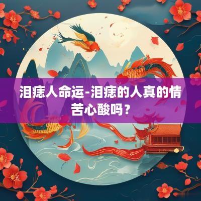 泪痣人命运-泪痣的人真的情苦心酸吗？