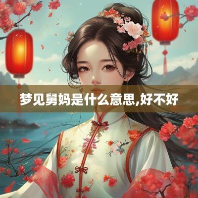 梦见舅妈是什么意思,好不好