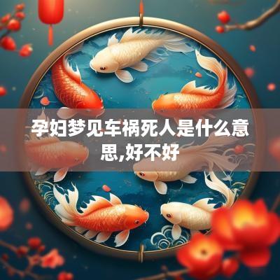 孕妇梦见车祸死人是什么意思,好不好