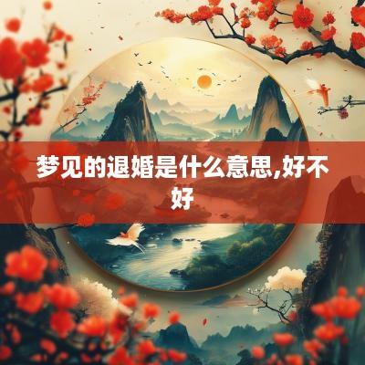 梦见的退婚是什么意思,好不好