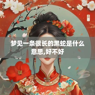 梦见一条很长的黑蛇是什么意思,好不好