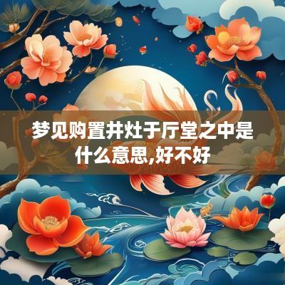梦见购置井灶于厅堂之中是什么意思,好不好
