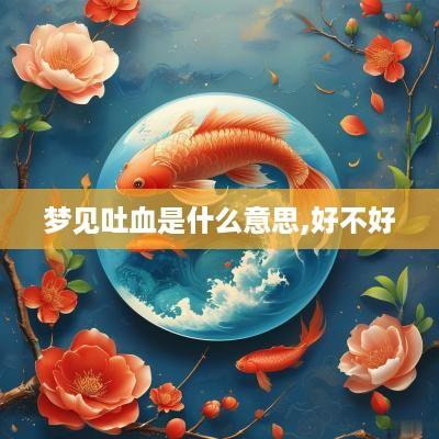 梦见吐血是什么意思,好不好