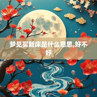 梦见买新床是什么意思,好不好