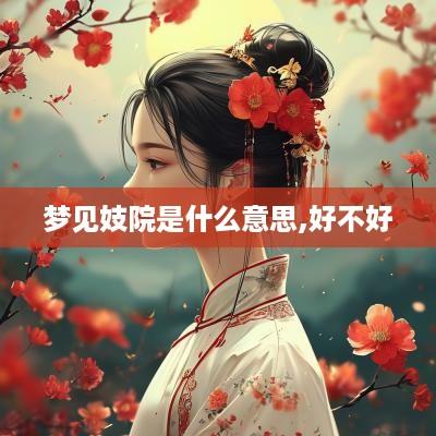梦见妓院是什么意思,好不好