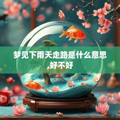 梦见下雨天走路是什么意思,好不好