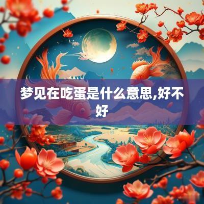 梦见在吃蛋是什么意思,好不好