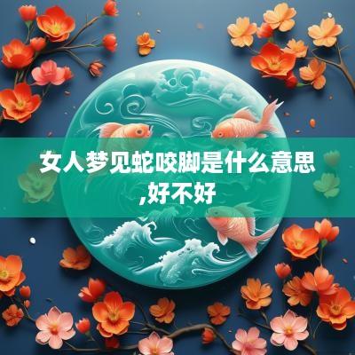 女人梦见蛇咬脚是什么意思,好不好
