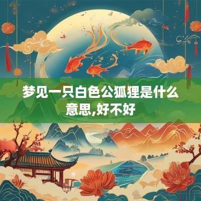 梦见一只白色公狐狸是什么意思,好不好