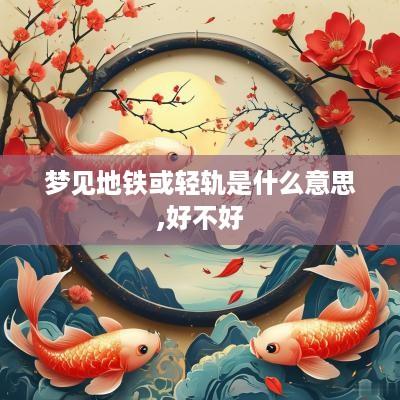 梦见地铁或轻轨是什么意思,好不好