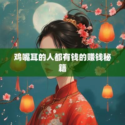 鸡嘴耳的人都有钱的赚钱秘籍