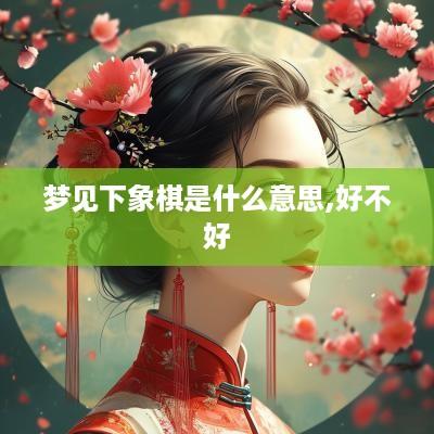 梦见下象棋是什么意思,好不好