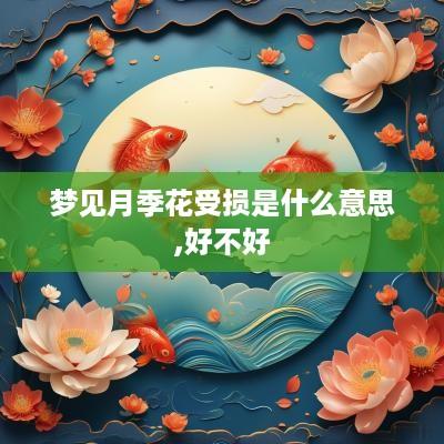 梦见月季花受损是什么意思,好不好