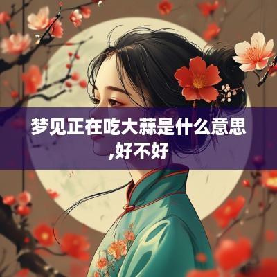 梦见正在吃大蒜是什么意思,好不好
