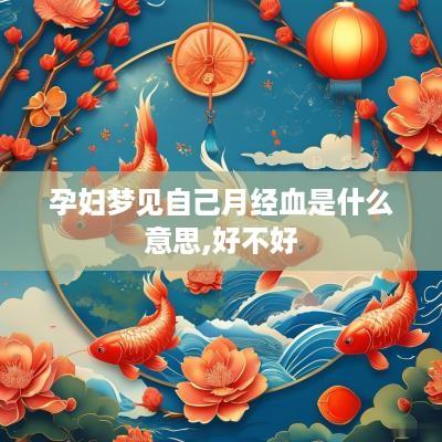 孕妇梦见自己月经血是什么意思,好不好