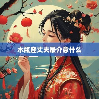 水瓶座丈夫最介意什么