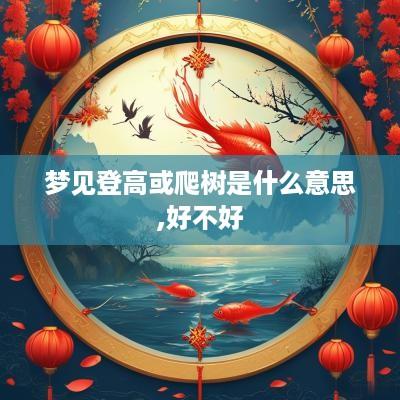 梦见登高或爬树是什么意思,好不好