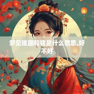 梦见猪圈和猪是什么意思,好不好