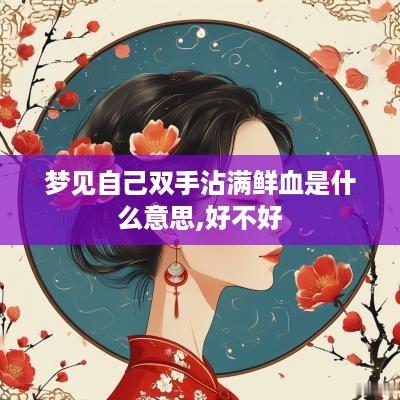 梦见自己双手沾满鲜血是什么意思,好不好
