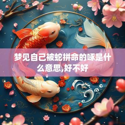 梦见自己被蛇拼命的啄是什么意思,好不好