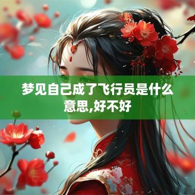 梦见自己成了飞行员是什么意思,好不好