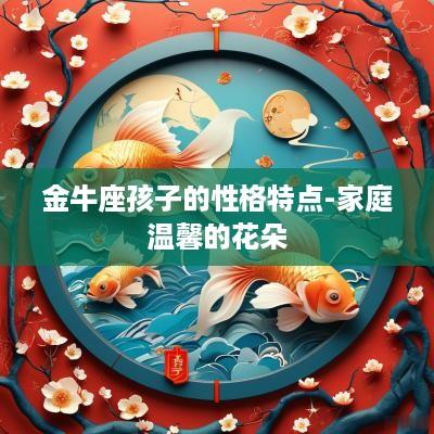 金牛座孩子的性格特点-家庭温馨的花朵