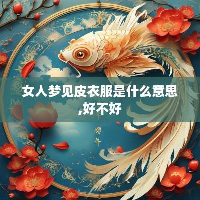 女人梦见皮衣服是什么意思,好不好