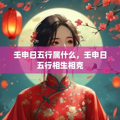 壬申日五行属什么，壬申日五行相生相克