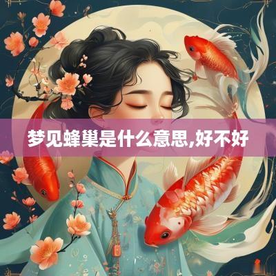 梦见蜂巢是什么意思,好不好
