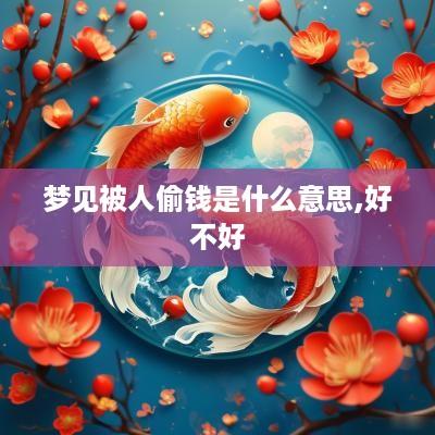 梦见被人偷钱是什么意思,好不好
