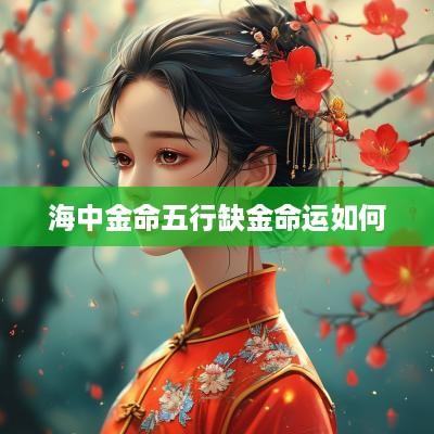 海中金命五行缺金命运如何