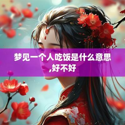 梦见一个人吃饭是什么意思,好不好