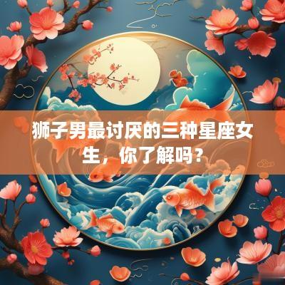 狮子男最讨厌的三种星座女生，你了解吗？