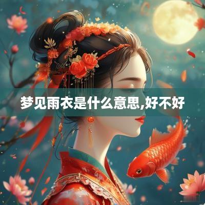 梦见雨衣是什么意思,好不好