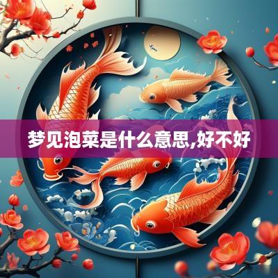 梦见泡菜是什么意思,好不好