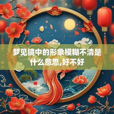梦见镜中的形象模糊不清是什么意思,好不好