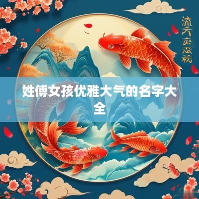 姓傅女孩优雅大气的名字大全