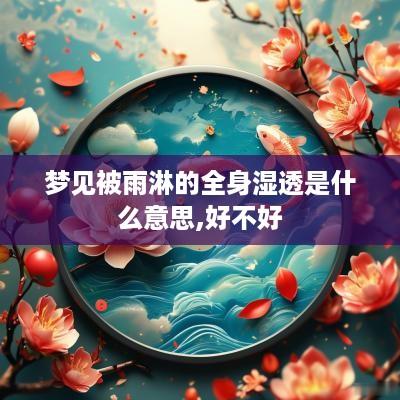 梦见被雨淋的全身湿透是什么意思,好不好