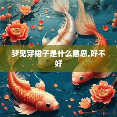 梦见穿裙子是什么意思,好不好