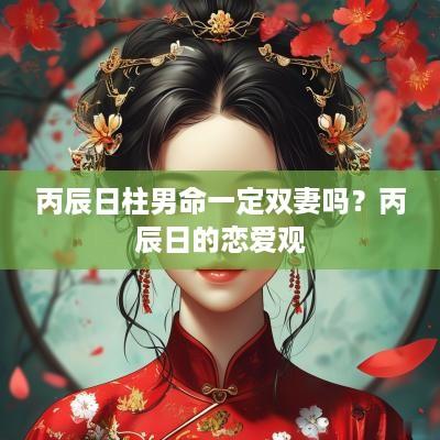 丙辰日柱男命一定双妻吗？丙辰日的恋爱观