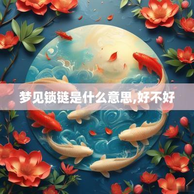 梦见锁链是什么意思,好不好