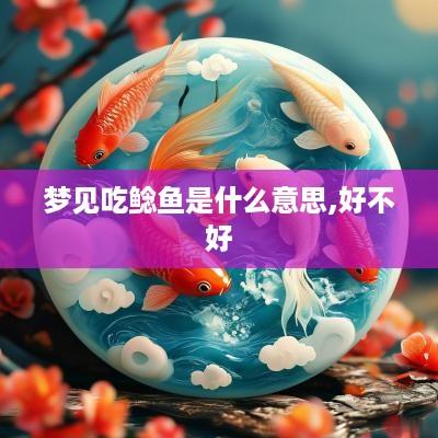 梦见吃鲶鱼是什么意思,好不好