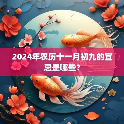 2025年农历十一月初九的宜忌是哪些？