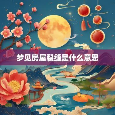 梦见房屋裂缝是什么意思