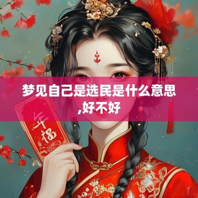 梦见自己是选民是什么意思,好不好